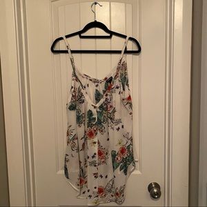 Strapless Tropical Blouse